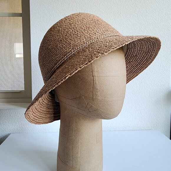 NWT Helen Kaminski Valence 6 Raffia Cloche Hat 👒🌿 - Picture 2 of 13